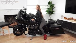 Stubborn babe with big tits wants to ride dick as well