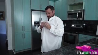 Sadie Pop enjoying hardcore love on the couch