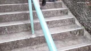 Asian beauty fingered and prone boned to the limit