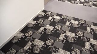 Asian girl allows  him to bang that shaved pussy brutally