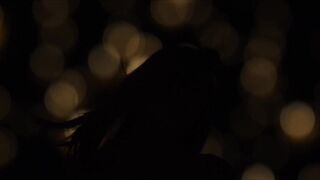 Skinny brunette appreciates hardcore solo masturbation