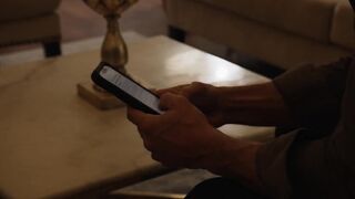 Stockings clad stunner submits to his massive boner