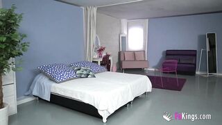 Inked stunner takes two men on a wild MMF journey