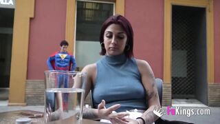 Stacked amateur enjoying deep fucking on a big bed