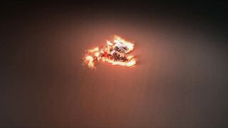 Red head bitch wears latex and fucks her own hot twat