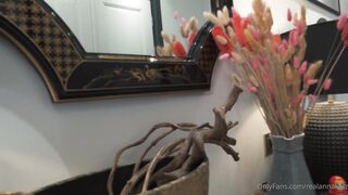 Busty lady shows her colssal breasts in a solo movie