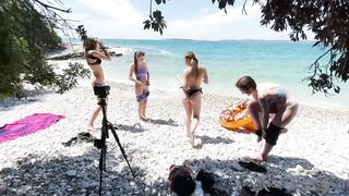 Pretty girls with hot bodies exploring different toys