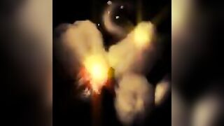 POV scene showing a redhead that sucks dick and drools