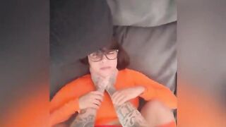 Maya B dresses up as Velma and gets fucked in POV too