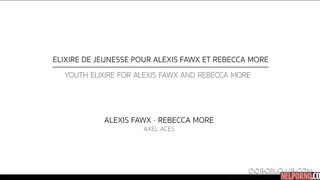 Alexis Fawx and Rebecca More shine bright in a threesome