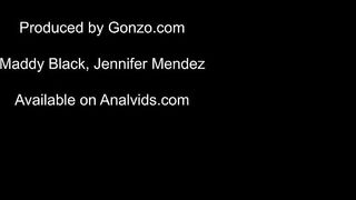 Porn2all - Piss Loving Maddy Black And Jennifer Mendez Gape Their Holes During DP, DAP Orgy