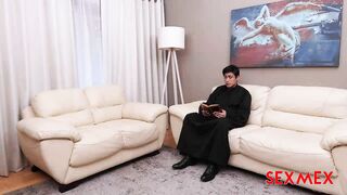 Porn2all - THE PRIEST ASKS ANALIA LIPHA FOR HELP TO BREASTFEED THEM