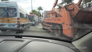 Porn2all - New Melissa HOT double penetrated at the nude beach in front of people watching