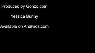 Porn2all - INTENSE DP Brunette Hottie Yessica Bunny Gapes Her Ass To The Max During DP Gangbang