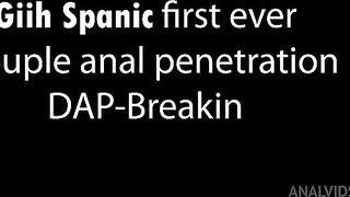 Porn2all - Perfect body white Brazilian, Giih SPANIC first double anal by 2 very huge cocks