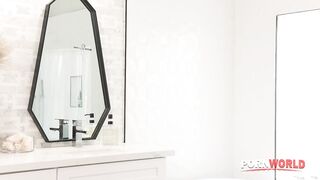 Porn2all - New Cory Chase Sex Crazed MILF Sweet Talks Handymen Into DP Threesome