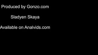 Porn2all - FIRST TIME 5on1 DP Not So Innocent Blonde Sladyen Skaya Laps Up Cum During