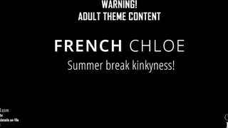 Sensational lady French Chloe is going solo in this one