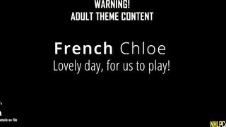 French Chloe is a MILF that looks hot with pussy exposed