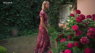 Lana Lane is going to pet her pussy in a solo movie