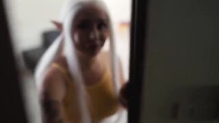 Leaked GF porn movie showing a gamer teen riding dick