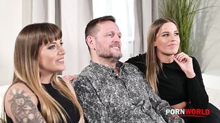 Porn2all - New Eveline Silvia Dellai Scorned Hotties Film Their Own DP Gangbang