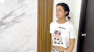 Porn2all - NEW Juliana Palvin I Take Advantage of My Little Stepsister Looking Out the Window to Give Her the Fuck of Her Life