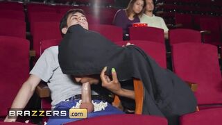 Brazzers - Naughty Tina Fire Gets Her Pussy Fucked By Jordi El In The Popcorn Machine