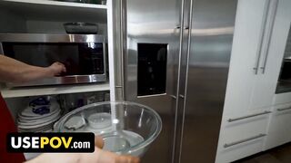 Stepson Fucks His Beautiful Stepmother During A Digital Interview For A Cooking Show - UsePOV