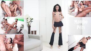 New Honey Ob - 1.90m tall & slim Japanese-Brazilian, OB Honey fucked by 4 huge cocks