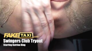 Fake Taxi Beautiful woman in red lingerie getting fucked before going to swingers club
