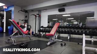 REALITY KINGS - Tomie Tang Gets Sweaty While Riding Chris Hard Dick In The Middle Of The Gym