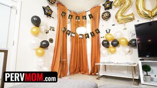 Austin Is Back Home From College For The Holidays, Excited To See Lilian, His Horny Stepmom, Again