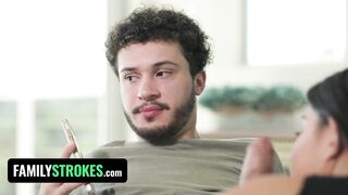 Naughty Step Mother Helps Her Stepson And His Gorgeous Girlfriend Shoot More Content For TeamSkeet