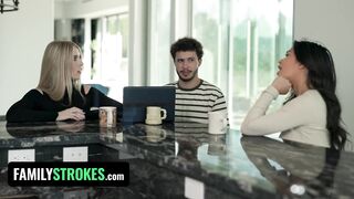 Naughty Step Mother Helps Her Stepson And His Gorgeous Girlfriend Shoot More Content For TeamSkeet