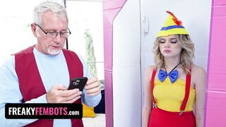Freaky Fembots - Young Looking Robot Babe Coco Lovelock Gets Her Pussy Used And Drilled By Old Stud