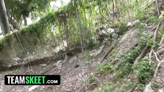 Crazy Hot Brunette Sabrina Banks Agreed To Suck My Big Cock For $700 - TeamSkeet