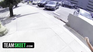 Successful Pickup And Sex For Money With Lovely Skinny Teen Jade Jantzen - TeamSkeet