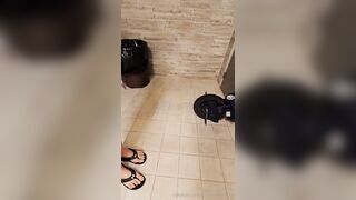 Porn2all - New OnlyFans BigBootyB First time getting my pussy and ass fucked in a park bathroom
