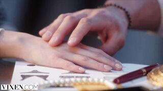 VIXEN Insatiable Xxlayna can't keep her hands off her boss