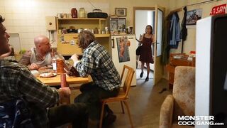 NEW MONSTER COCK GANG E02: Petite Stepdaughter Shared With Mates - Nicole Love