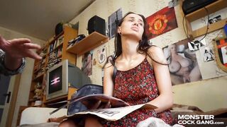 NEW MONSTER COCK GANG E02: Petite Stepdaughter Shared With Mates - Nicole Love