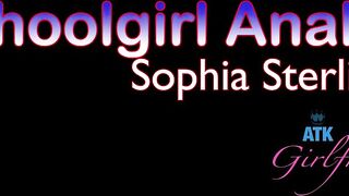 New Schoolgirl Anal POV - Sophia Sterling - ATKGirlfriends