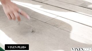 VIXEN Petite Beauty Stefany Kyler Rides His Cock in Steamy Poolside Sex